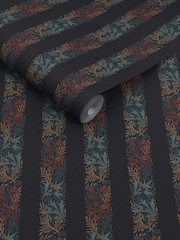 William Morris At Home Ink Blue Love Is Enough 10M Wallpaper - Image 3 of 5