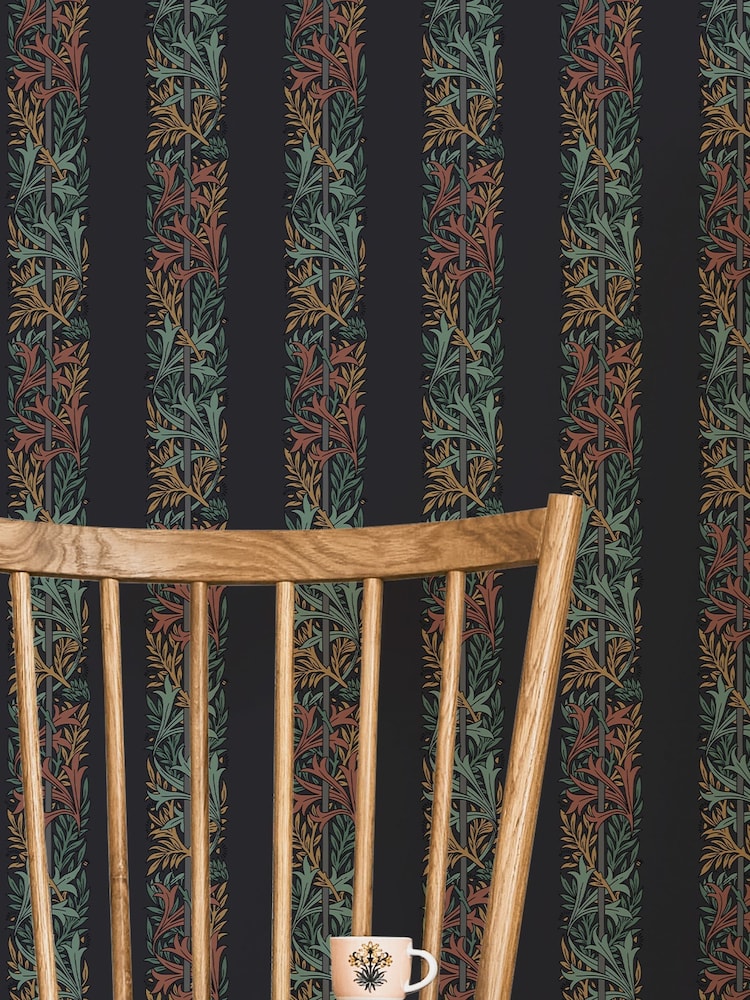 William Morris At Home Ink Blue Love Is Enough 10M Wallpaper - Image 5 of 5