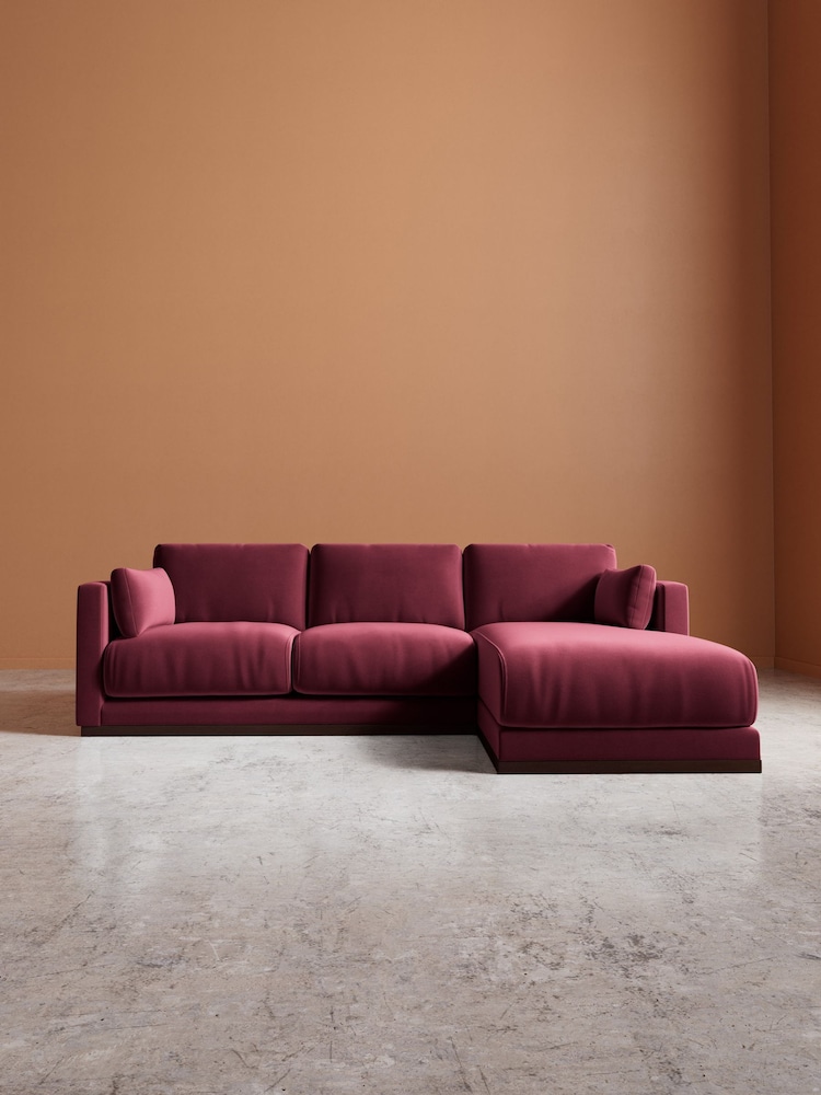 Swoon Bordeaux Alesund Easy Velvet Right Hand Corner Sofa - Image 2 of 6 Swoon Bordeaux Alesund Easy Velvet Right Hand Corner Sofa - Image 2 of 6