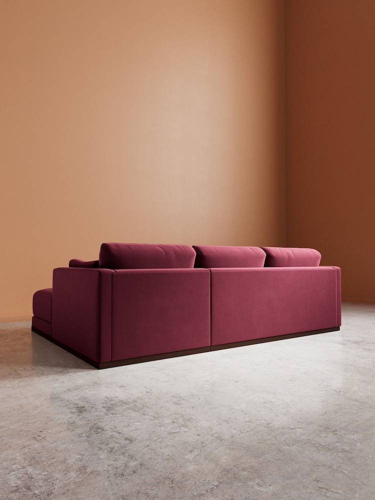 Swoon Bordeaux Alesund Easy Velvet Right Hand Corner Sofa - Image 6 of 6 Swoon Bordeaux Alesund Easy Velvet Right Hand Corner Sofa - Image 6 of 6
