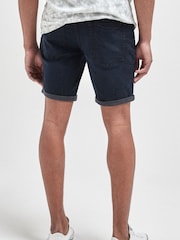 Indigo Blue Straight Fit Denim Shorts - Image 2 of 8