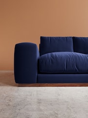 Swoon Ink Denver Easy Velvet Right Hand Corner Sofa - Image 3 of 6