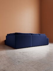 Swoon Ink Denver Easy Velvet Right Hand Corner Sofa - Image 6 of 6