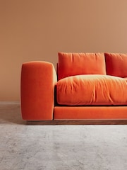 Swoon Burnt Orange Denver Easy Velvet Right Hand Corner Sofa - Image 3 of 6