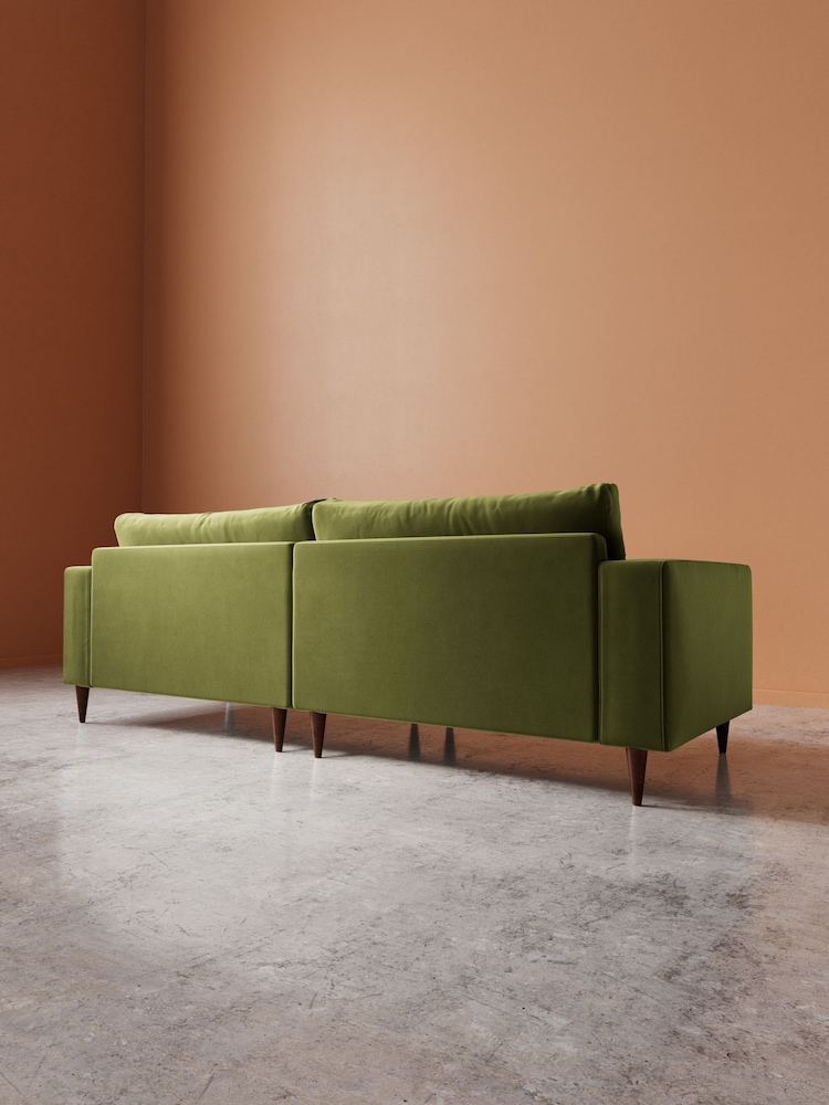 Swoon Fern Evesham Easy Velvet 4 Seater Sofa - Image 5 of 5 Swoon Fern Evesham Easy Velvet 4 Seater Sofa - Image 5 of 5