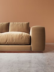 Swoon Biscuit Denver Easy Velvet Left Hand Corner Sofa - Image 3 of 6