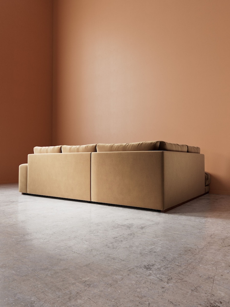Swoon Biscuit Denver Easy Velvet Left Hand Corner Sofa - Image 6 of 6 Swoon Biscuit Denver Easy Velvet Left Hand Corner Sofa - Image 6 of 6