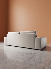 Swoon Ecru Denver Easy Velvet 3 Seater Sofa - Image 6 of 6