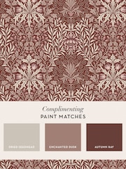 William Morris At Home Damson Oak & Willow 10M Wallpaper - Image 4 of 5