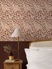 William Morris At Home Terracotta Willow Bough 10M Wallpaper - Image 1 of 5