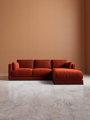 Swoon Harissa Alesund Easy Velvet Right Hand Corner Sofa - Image 2 of 6