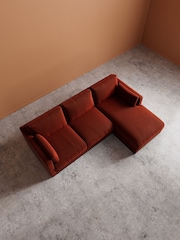 Swoon Harissa Alesund Easy Velvet Right Hand Corner Sofa - Image 5 of 6