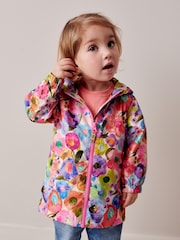 Multi Floral Shower Resistant Printed Cagoule (3mths-7yrs) - Image 2 of 9