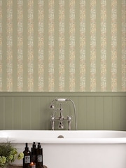 William Morris At Home Sage Love Is Enough 10M Wallpaper - Image 1 of 5