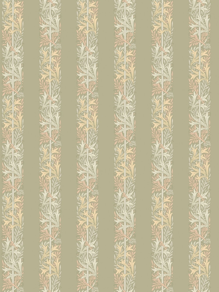 William Morris At Home Sage Love Is Enough 10M Wallpaper - Image 2 of 5