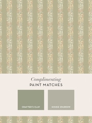 William Morris At Home Sage Love Is Enough 10M Wallpaper - Image 4 of 5