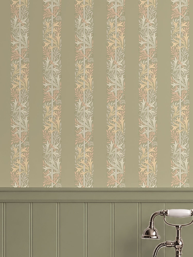 William Morris At Home Sage Love Is Enough 10M Wallpaper - Image 5 of 5