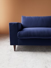 Swoon Ink Evesham Easy Velvet 4 Seater Sofa - Image 2 of 5