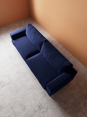 Swoon Ink Evesham Easy Velvet 4 Seater Sofa - Image 4 of 5