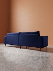 Swoon Ink Evesham Easy Velvet 4 Seater Sofa - Image 5 of 5
