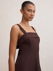 Forever New Purple Harriet Low Back Bow Midi Dress - Image 3 of 4
