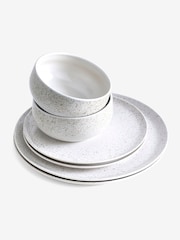 12 Piece Grey Speckle Marley Dinner Set Dinner Set - Image 5 of 5