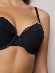 Schwarz - Push Up Padded Balcony Bra A-DD - Image 5 of 6