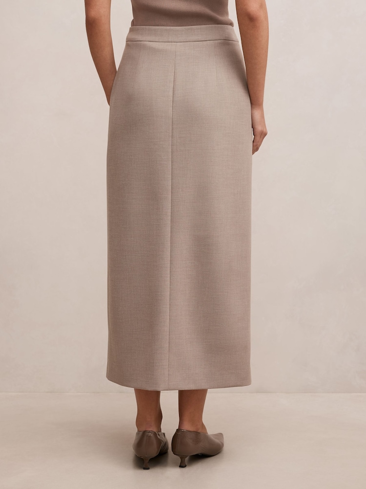 Forever New Natural Maya Column Skirt - Image 2 of 5