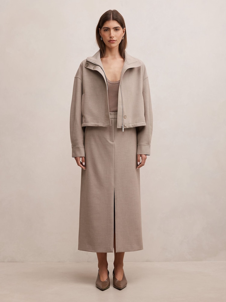 Forever New Natural Maya Column Skirt - Image 5 of 5