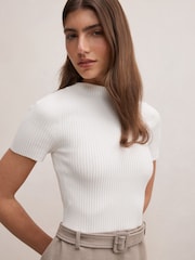 Forever New Natural Maya Woven Mixed Mini Dress - Image 3 of 5
