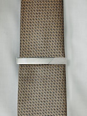 Silver Tone Textured Tie Clip - Image 2 of 3
