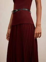 Forever New Red Lorelei Woven Mixed Midi Dress - Image 3 of 4