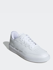 adidas Off White Courtblock Trainers - Image 3 of 9