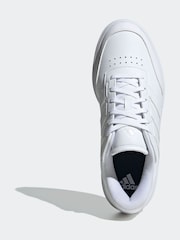 adidas Off White Courtblock Trainers - Image 6 of 9