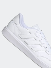 adidas Off White Courtblock Trainers - Image 8 of 9