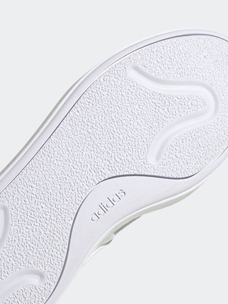 adidas Off White Courtblock Trainers - Image 9 of 9