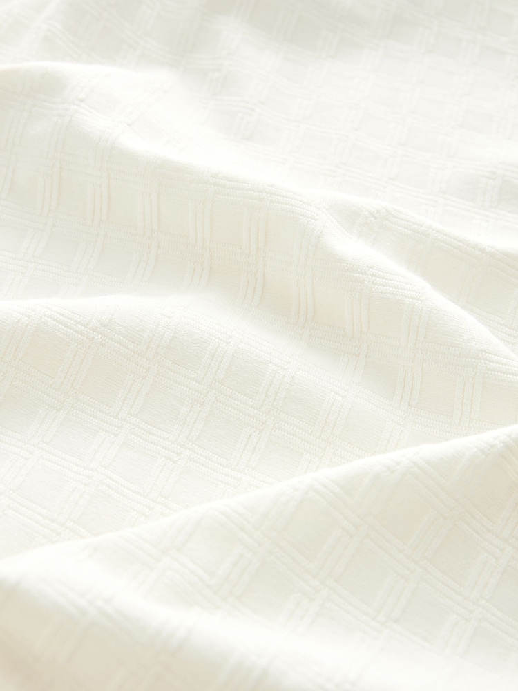 Ecru Textured Polo Shirt - Image 7 of 7