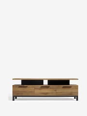 Dark Bronx Up to 65 inch, Floating Top Oak Effect Slim TV Unit - Image 6 of 11
