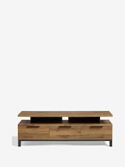 Dark Bronx Up to 65 inch, Floating Top Oak Effect Slim TV Unit - Image 7 of 11