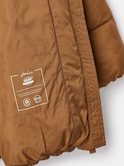 Joules Holsworth Rust Brown Showerproof Padded Coat - Image 2 of 2