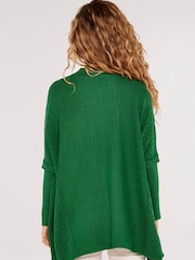 Apricot Green Zig Zag Panel Oversized Jumper - Image 2 of 4
