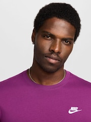 Nike Dark Purple Club T-Shirt - Image 3 of 10