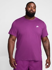 Nike Dark Purple Club T-Shirt - Image 6 of 10