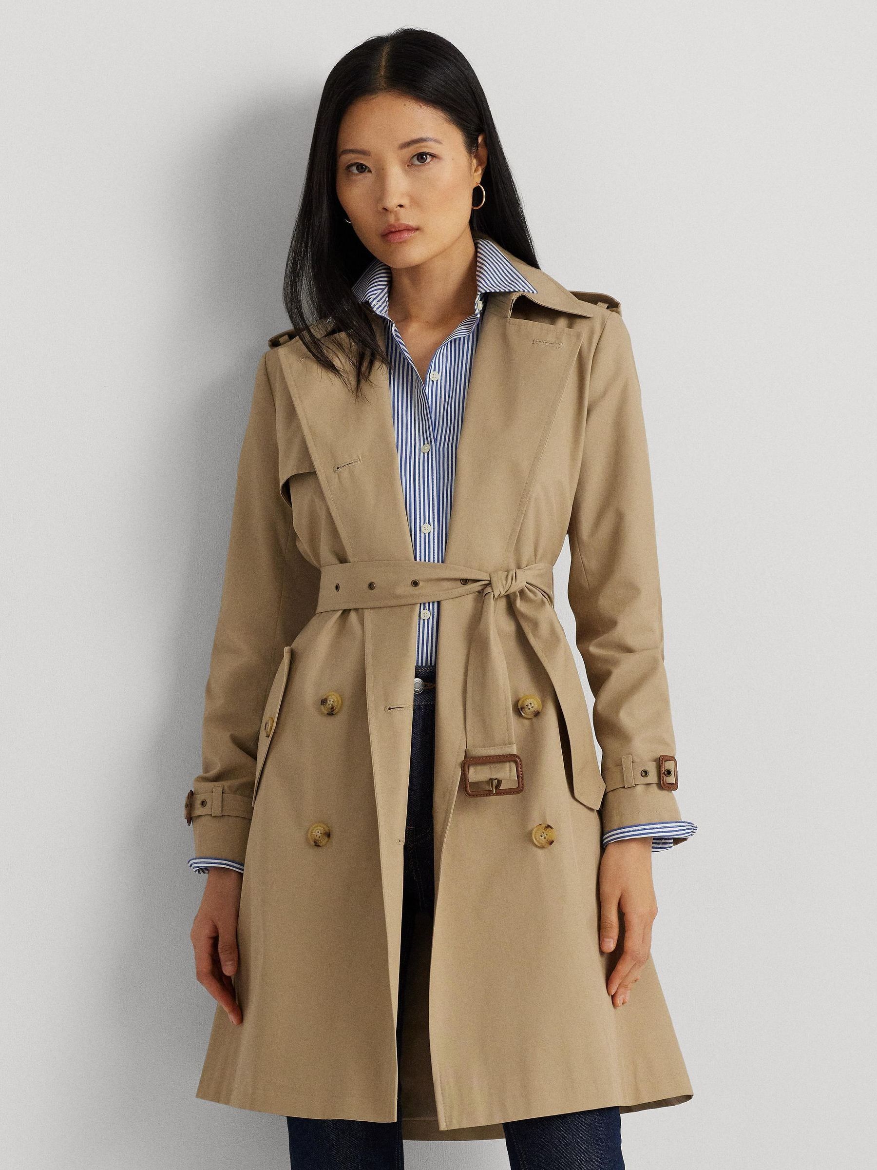 Buy Lauren Ralph Lauren Double Breasted Belted Trench Coat from Next Luxembourg