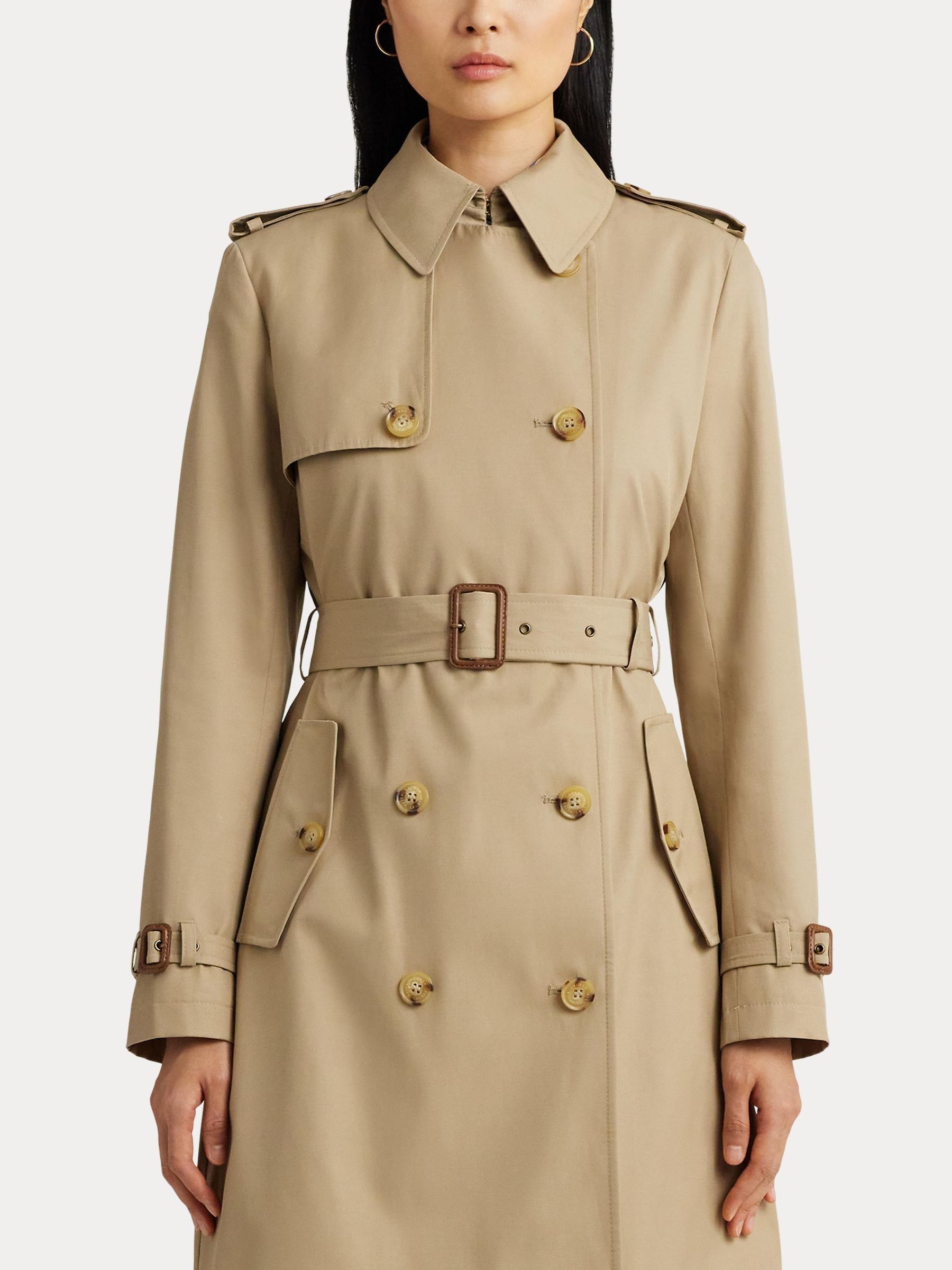 Buy Lauren Ralph Lauren Double Breasted Belted Trench Coat