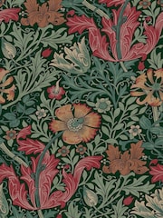 William Morris At Home Privet Green Compton 10M Wallpaper - Image 2 of 5