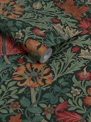 William Morris At Home Privet Green Compton 10M Wallpaper - Image 3 of 5