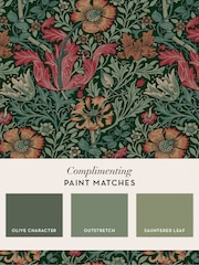 William Morris At Home Privet Green Compton 10M Wallpaper - Image 4 of 5