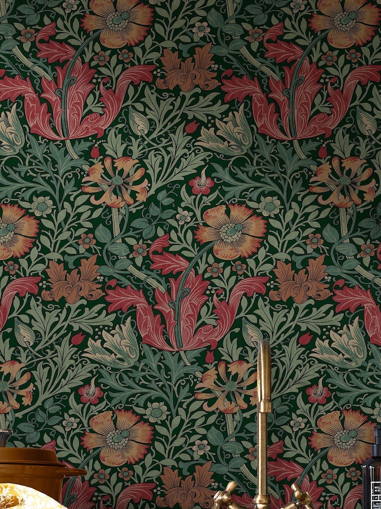 William Morris At Home Privet Green Compton 10M Wallpaper - Image 5 of 5 William Morris At Home Privet Green Compton 10M Wallpaper - Image 5 of 5