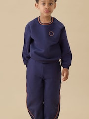 KIDLY by MORI Blue Supersoft Pull Up Joggers - Image 1 of 4